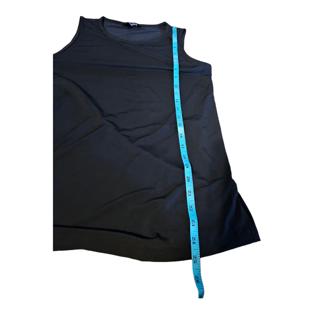 Ellen Tracy Small Black Sleeveless Shirt - Picture 3 of 7